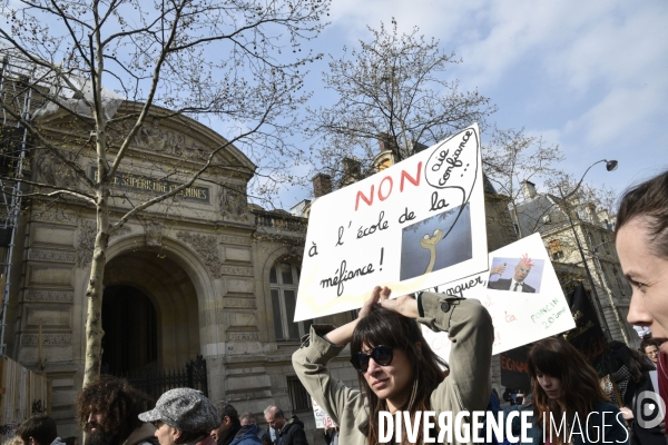 Manifestation pour défendre l Education Nationale, contre les réformes Blanquer.