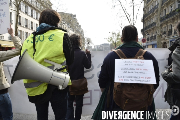 Manifestation pour défendre l Education Nationale, contre les réformes Blanquer.