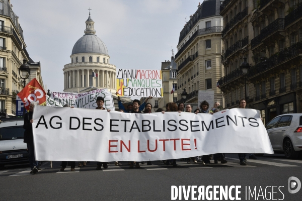 Manifestation pour défendre l Education Nationale, contre les réformes Blanquer.