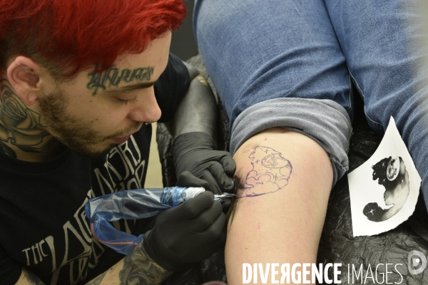 Le salon de tatouage et piercing AENIMA organise un évenement au profit de l association One Voice qui défend les animaux.  Animals rights