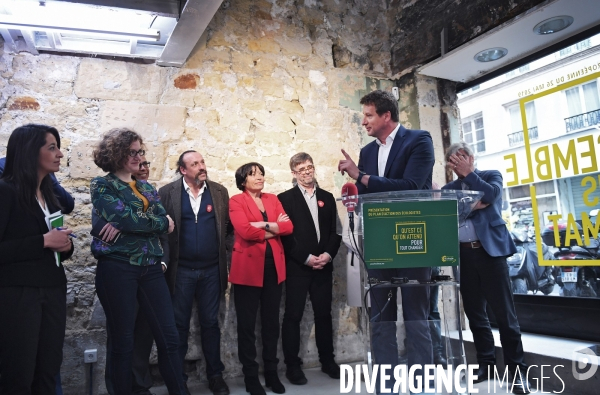 Elections europeennes 2019 / conference de presse d europe ecologie les verts