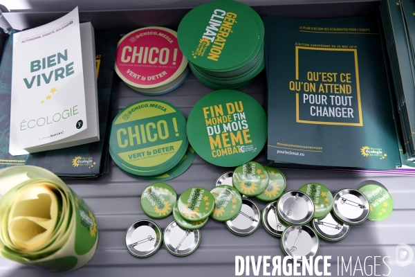 Elections europeennes 2019 / conference de presse d europe ecologie les verts