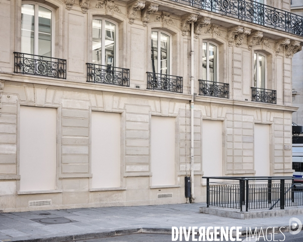 Protection des commerces quartier des  Champs Elysée