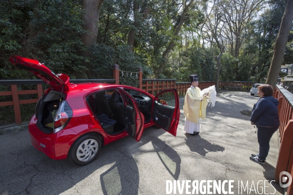 Se faire benir sa voiture au japon