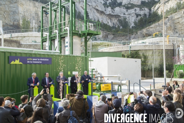 Inauguration de l usine de biométhane de la station d épuration Géolide de Marseille