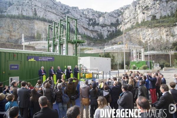 Inauguration de l usine de biométhane de la station d épuration Géolide de Marseille