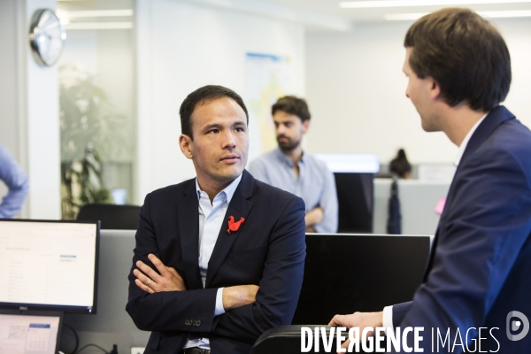 Déplacement du secrétaire d Etat au numérique Cédric O chez Doctolib.