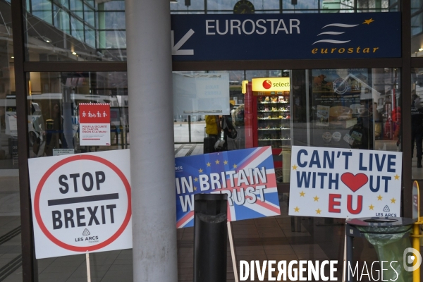 Le dernier Eurostar des neiges avant le Brexit  Bourg-Saint-Maurice dit au revoir aux skieurs anglais