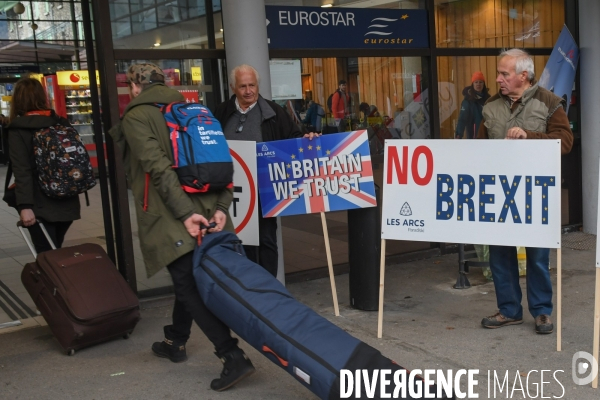 Le dernier Eurostar des neiges avant le Brexit  Bourg-Saint-Maurice dit au revoir aux skieurs anglais