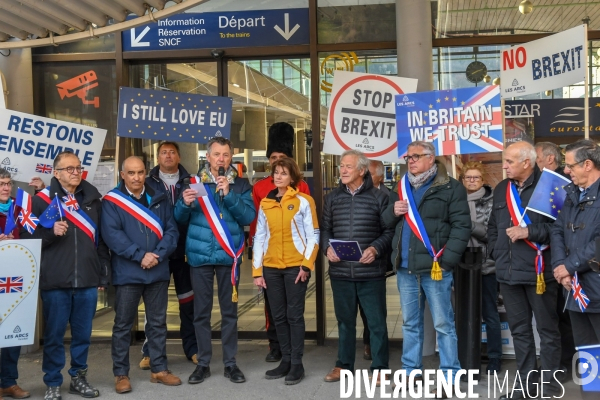 Le dernier Eurostar des neiges avant le Brexit  Bourg-Saint-Maurice dit au revoir aux skieurs anglais