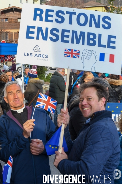 Le dernier Eurostar des neiges avant le Brexit  Bourg-Saint-Maurice dit au revoir aux skieurs anglais