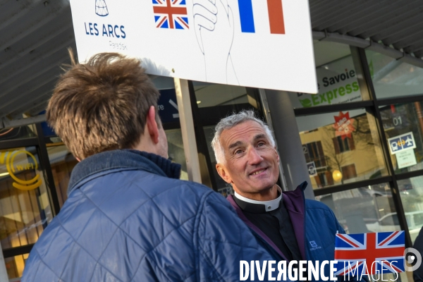 Le dernier Eurostar des neiges avant le Brexit  Bourg-Saint-Maurice dit au revoir aux skieurs anglais