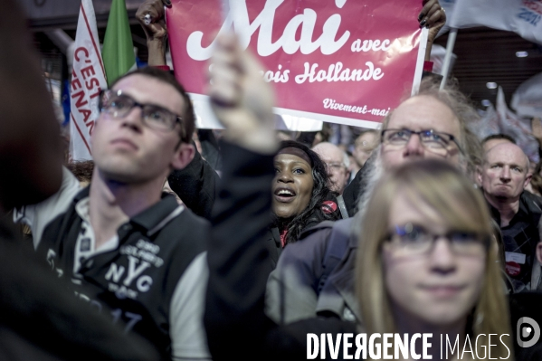 Un meeting de Francois Hollande : Lille J-5