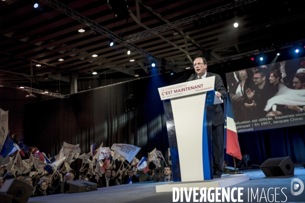 Un meeting de Francois Hollande : Lille J-5