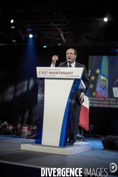 Un meeting de Francois Hollande : Lille J-5