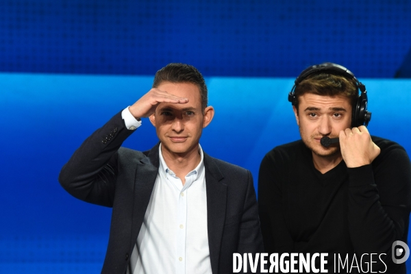 Sur le plateau de L Emission politique. Elections européennes.