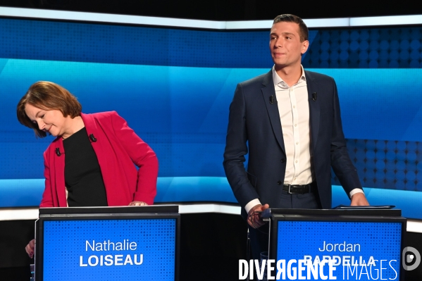 Sur le plateau de L Emission politique. Elections européennes.