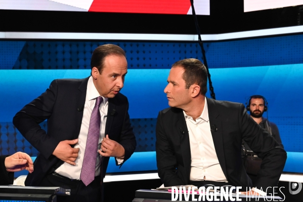 Sur le plateau de L Emission politique. Elections européennes.