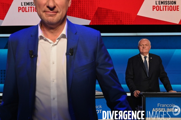 Sur le plateau de L Emission politique. Elections européennes.