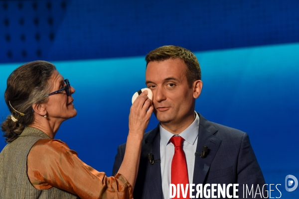 Sur le plateau de L Emission politique. Elections européennes.