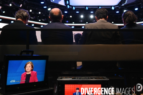 Sur le plateau de L Emission politique. Elections européennes.