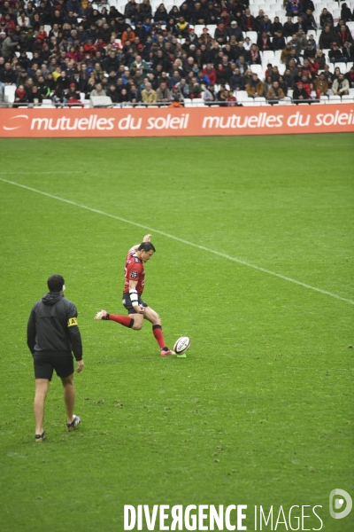 Vu des tribunes, Toulon - Toulouse de rugby au stade Vélodrome à Marseille