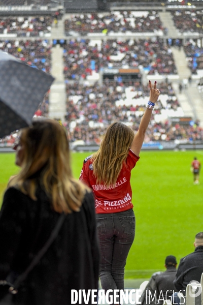 Vu des tribunes, Toulon - Toulouse de rugby au stade Vélodrome à Marseille