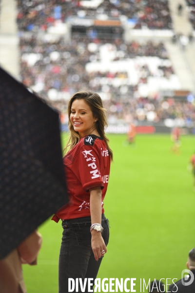 Vu des tribunes, Toulon - Toulouse de rugby au stade Vélodrome à Marseille