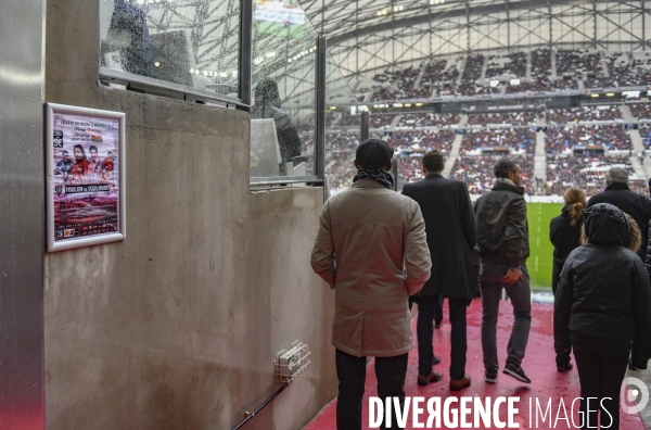 Vu des tribunes, Toulon - Toulouse de rugby au stade Vélodrome à Marseille