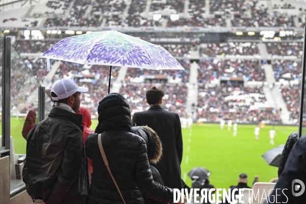 Vu des tribunes, Toulon - Toulouse de rugby au stade Vélodrome à Marseille