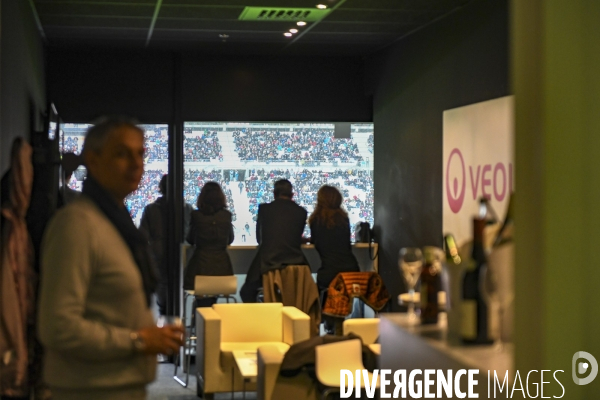 Vu des tribunes, Toulon - Toulouse de rugby au stade Vélodrome à Marseille