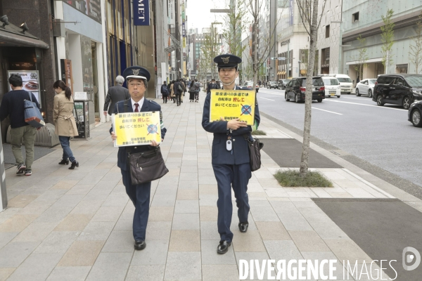 Interdiction des velos sur les trottoirs a tokyo