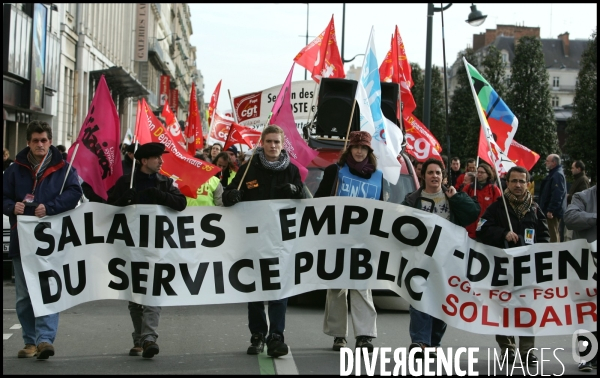 Manifestation de salaries du service public
