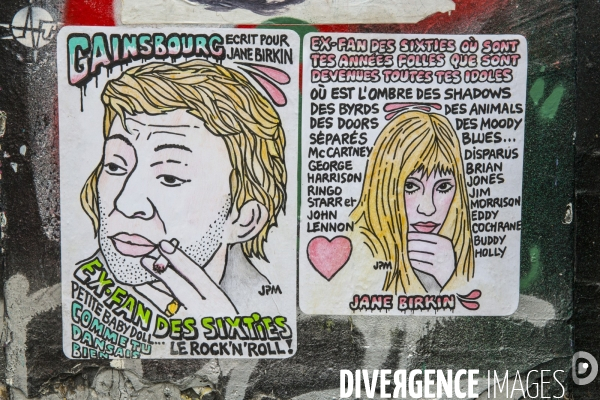 Hommage a serge et jane rue de verneuil