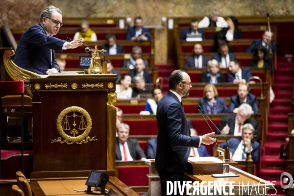 Discours du Premier ministre Edouard PHILIPPE après les questions au gouvernement à l assemblée nationale.