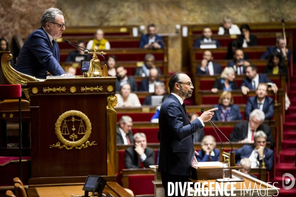 Discours du Premier ministre Edouard PHILIPPE après les questions au gouvernement à l assemblée nationale.