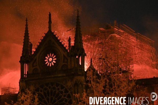 Incendie à Notre-Dame de Paris.