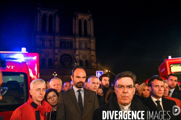 Incendie à Notre-Dame de Paris.