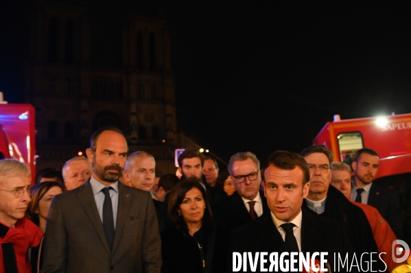 Incendie à Notre-Dame de Paris.