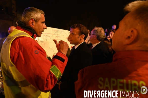 Incendie à Notre-Dame de Paris.