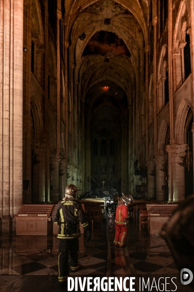 Incendie à Notre-Dame de Paris.