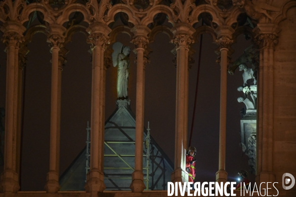 Incendie à Notre-Dame de Paris.