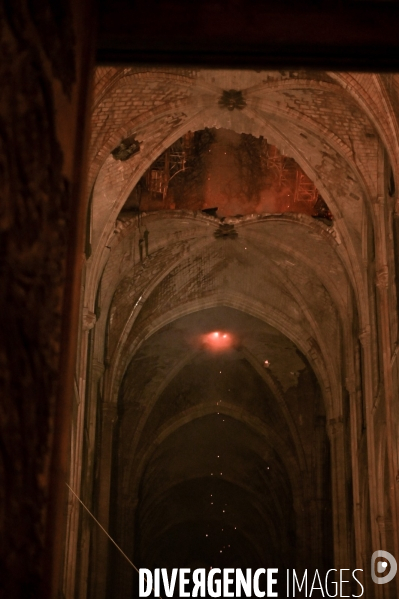 Incendie à Notre-Dame de Paris.