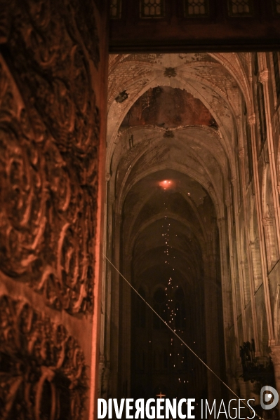 Incendie à Notre-Dame de Paris.