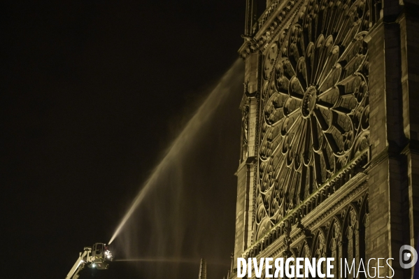 Incendie à Notre-Dame de Paris.