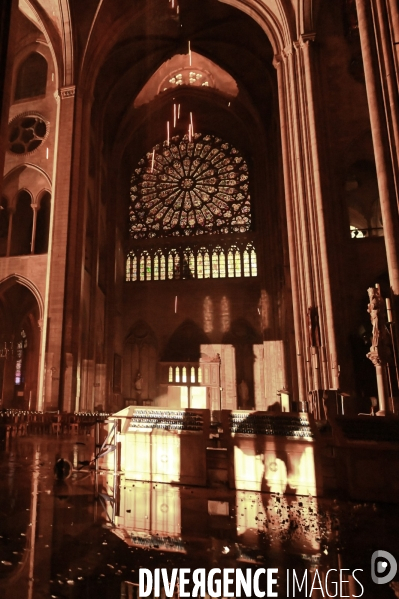 Incendie à Notre-Dame de Paris.