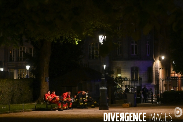 Incendie à Notre-Dame de Paris.