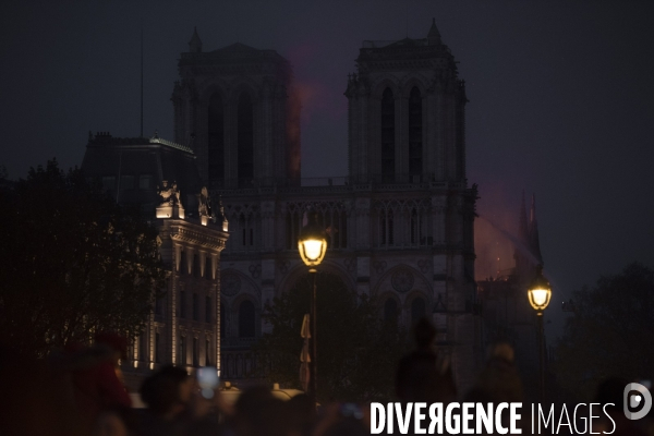 Notre-Dame en feu