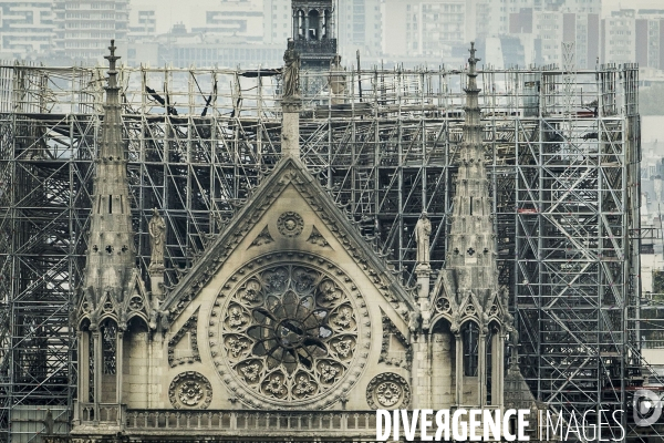 Notre-Dame de Paris, le jour d après l incendie.