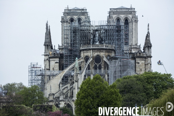 Notre-Dame de Paris, le jour d après l incendie.